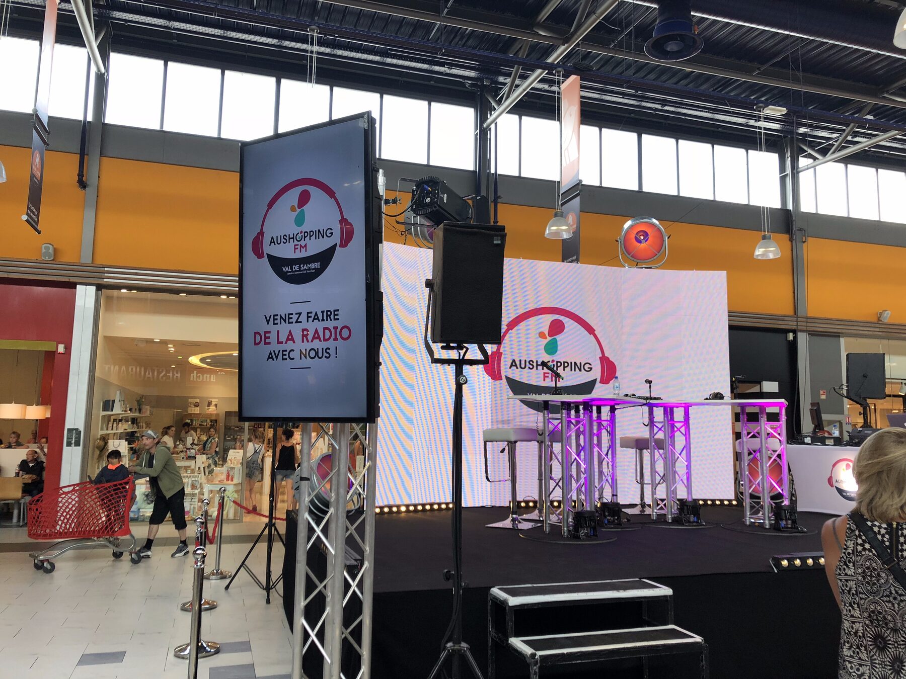 Studio radio éphémère Aushopping