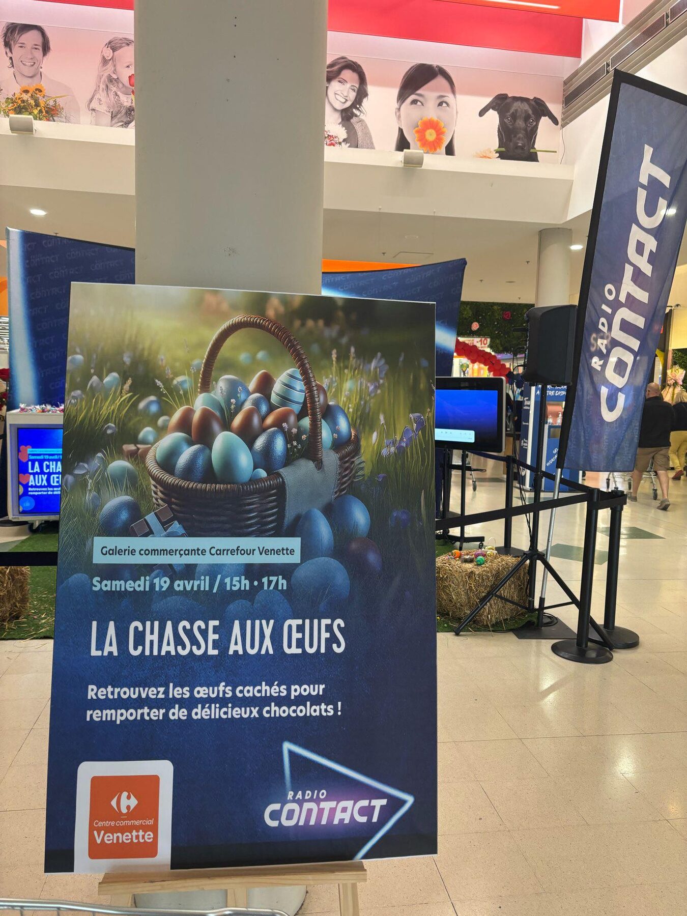 Chasse aux œufs en centre commercial